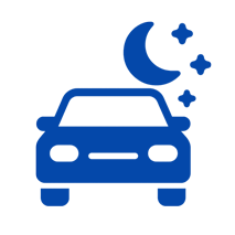 Night driving comfort icon