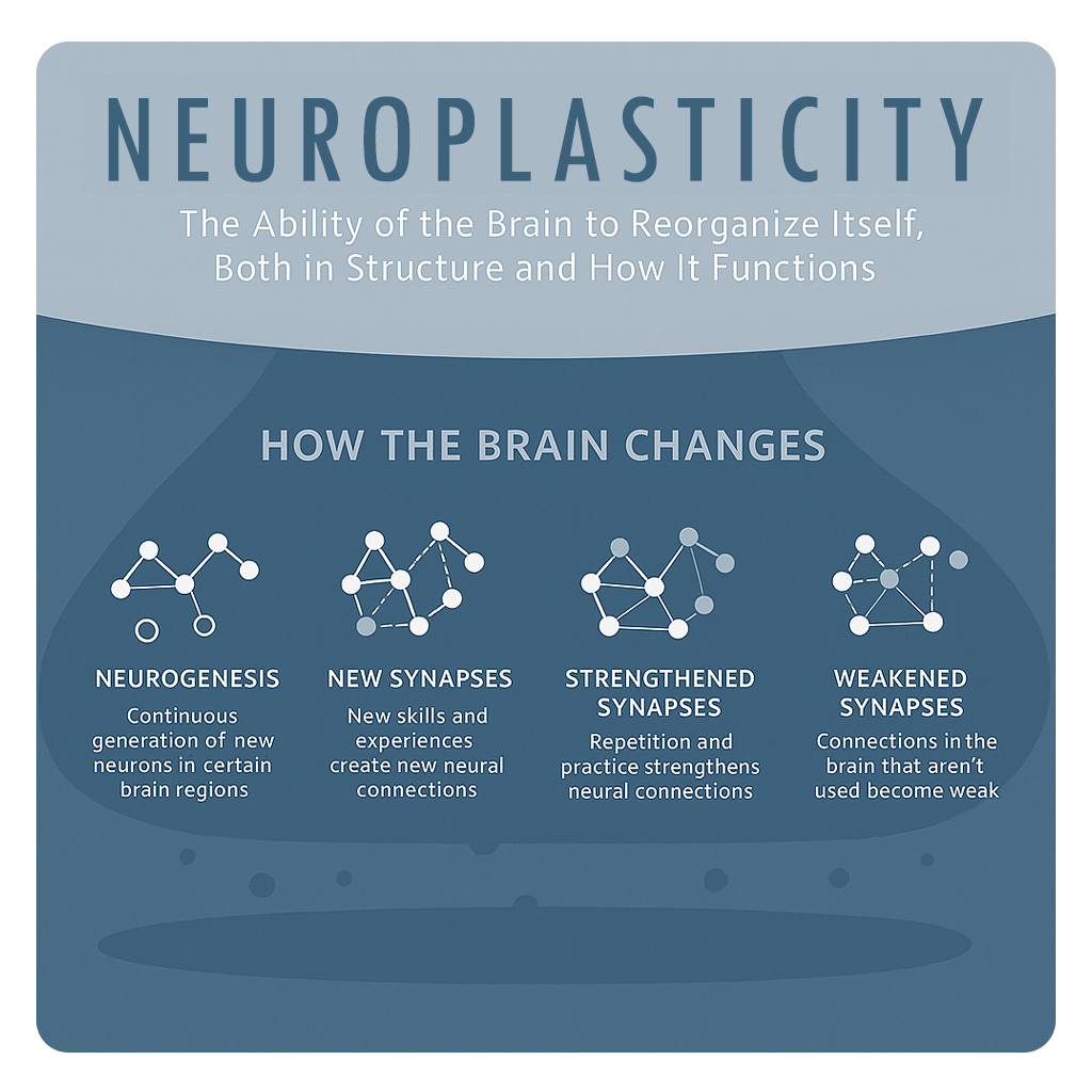 Neuroplasticity illustration